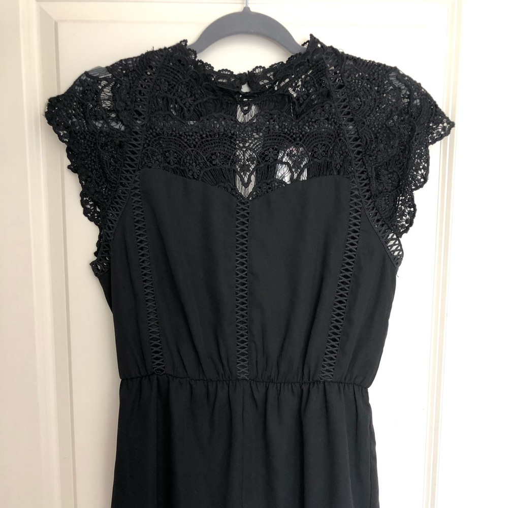 Black Lace Francesca’s Romper